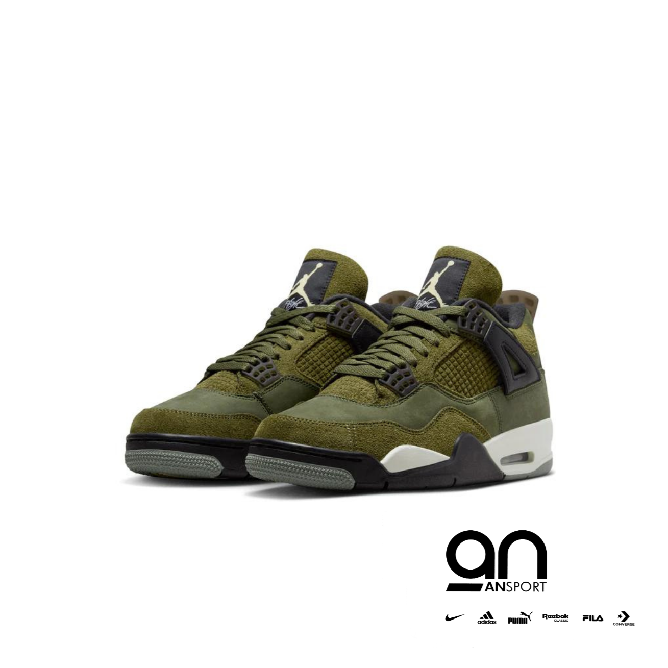 JORDAN 4 MEDIUM OLIVE