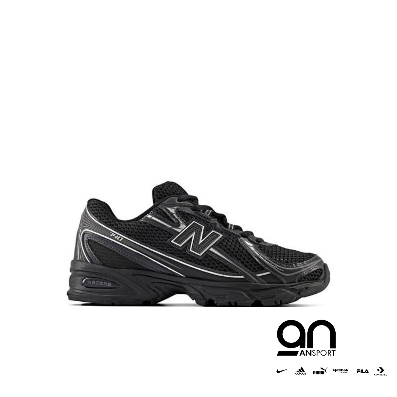 New Balance 740v2 Black Silver Metallic