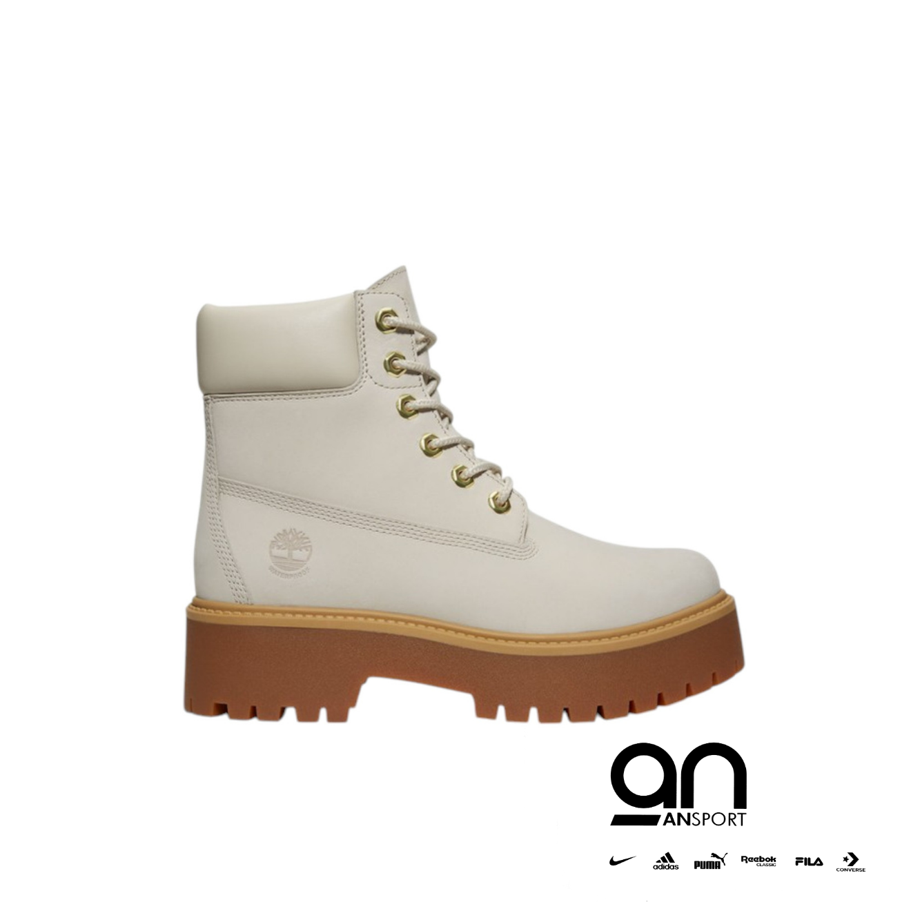Stivale con Plateau Impermeabile Stone Street 6-Inch da Donna in grigio