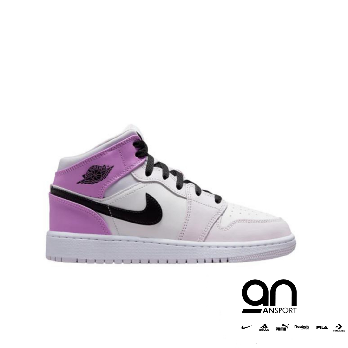 Jordan 1 Mid Barely Grape (GS)