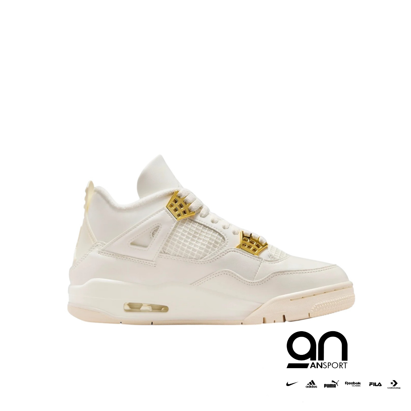 Wmns Air Jordan 4 Retro 'Metallic Gold'