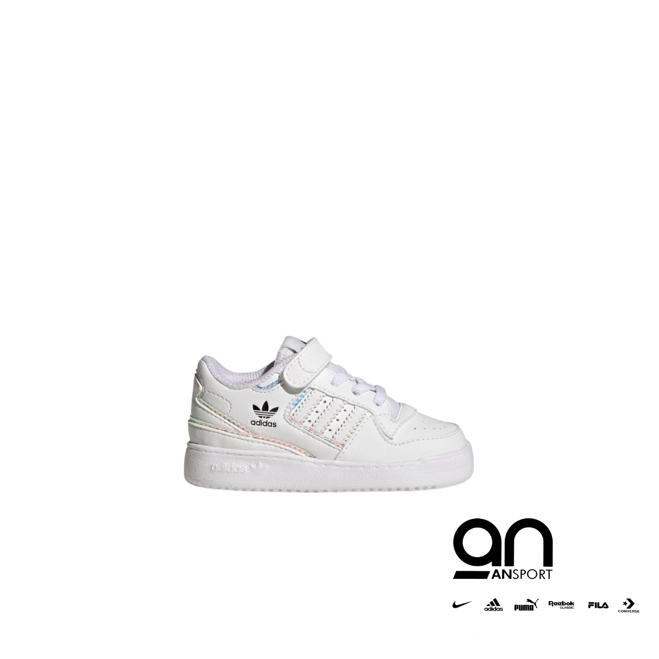 Forum Low J 'White Iridescent' TD