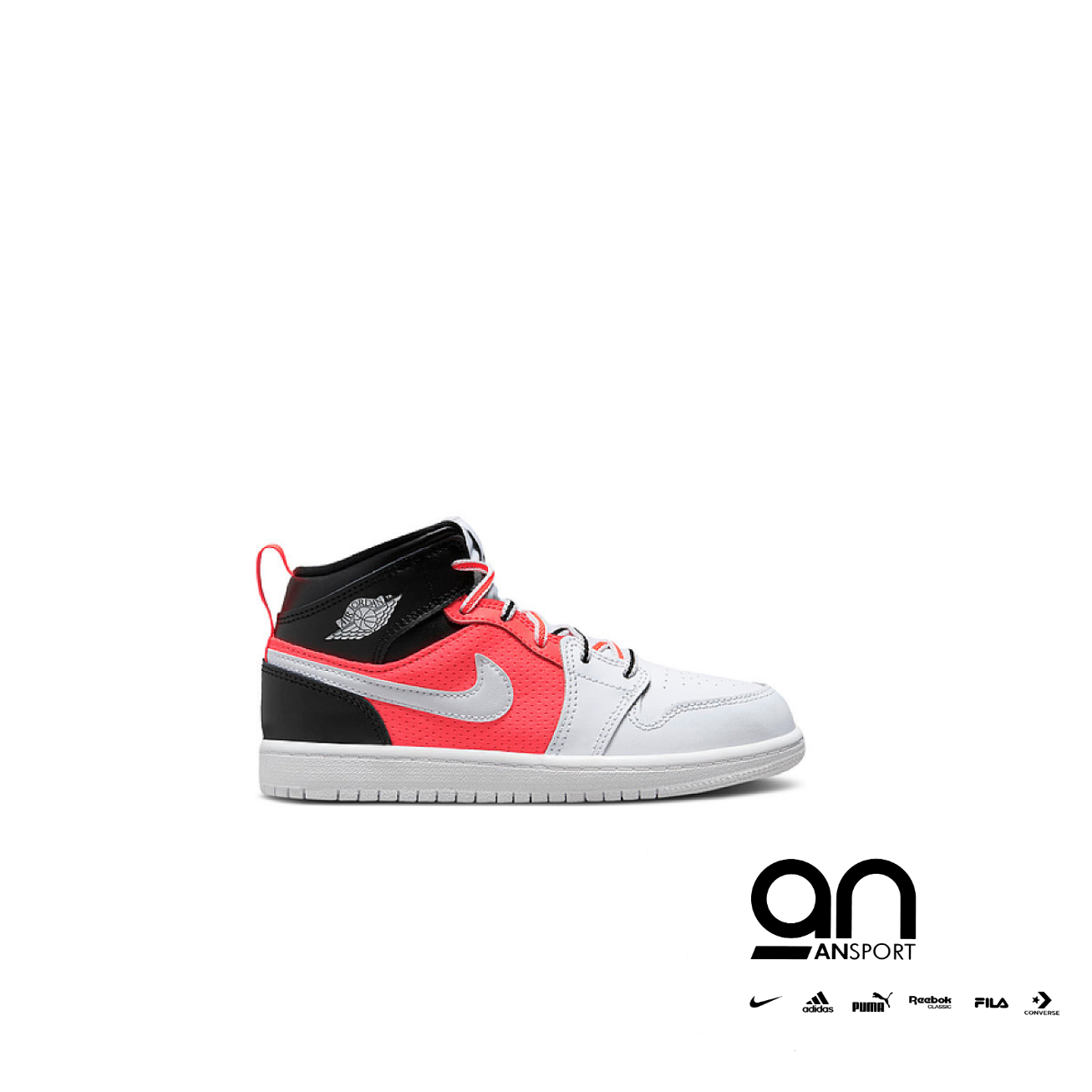 AIR JORDAN 1 MID SE PS 'WHITE INFRARED'