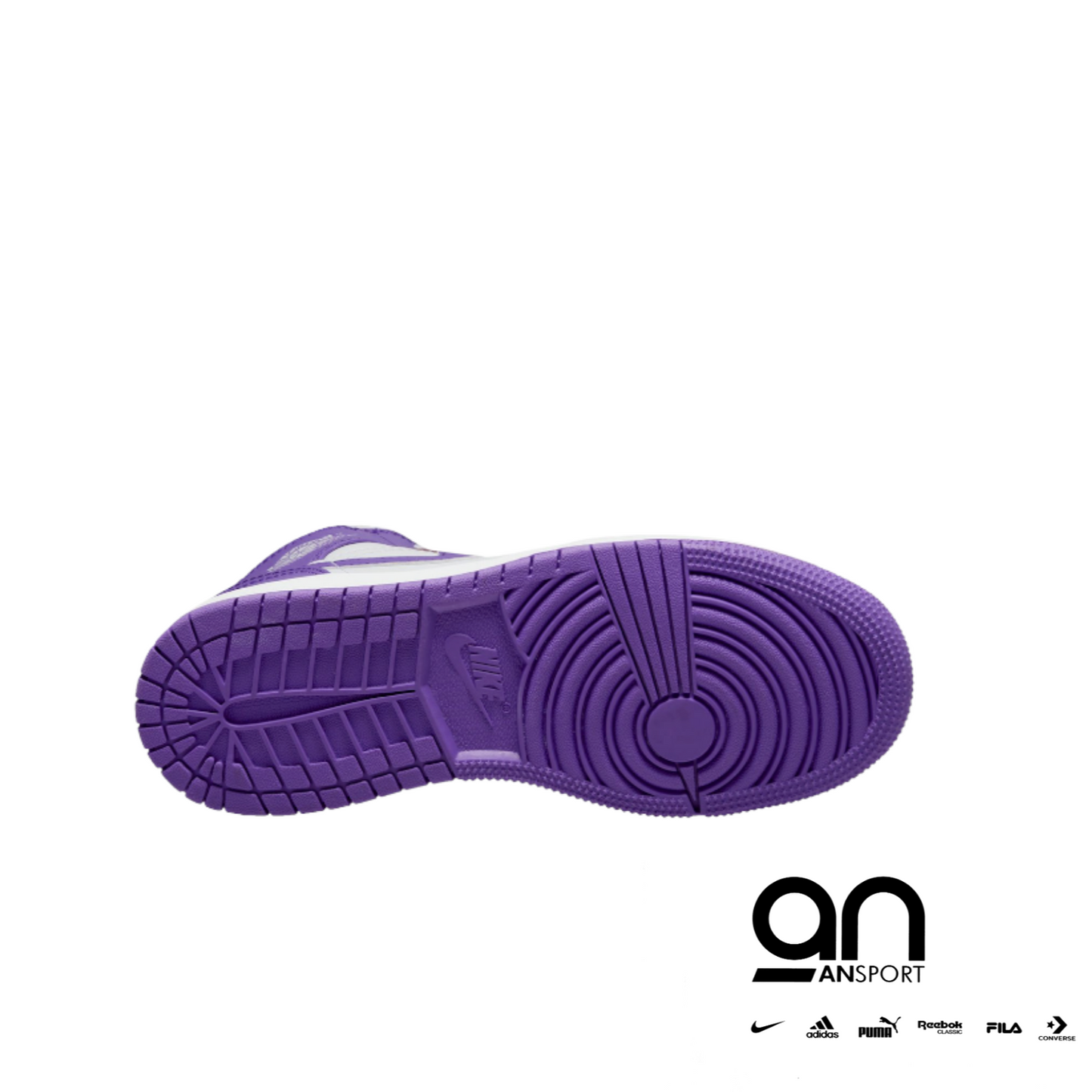Air Jordan 1 Mid Purple-White