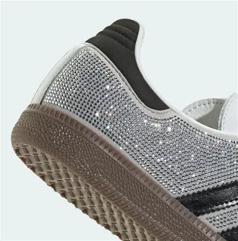 Adidas Samba OG Rhinestone Crystal White Silver