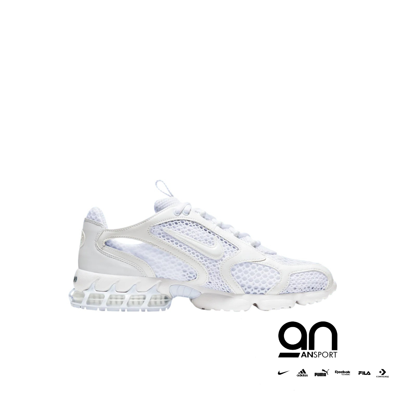 Nike Air Zoom Spiridon Cage 2 'Triple White'
