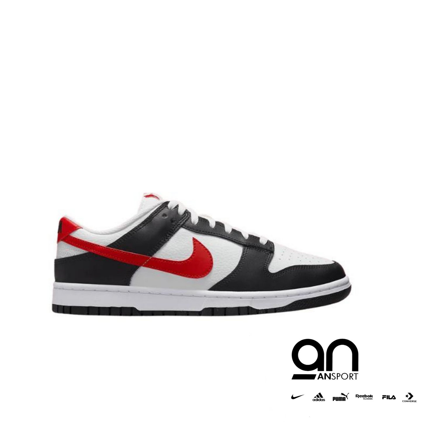 Nike Dunk Low Retro Red Swoosh Panda