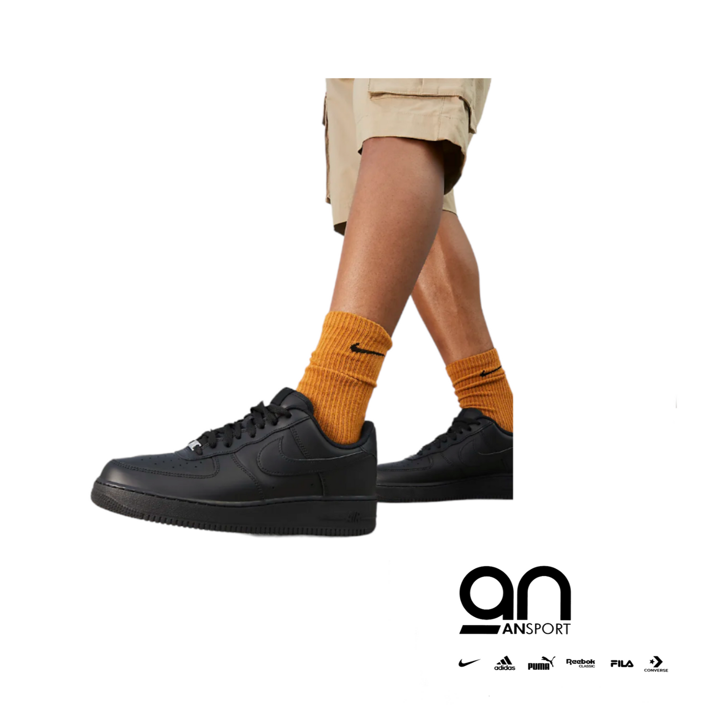 NIKE AF1 TOTAL BLACK