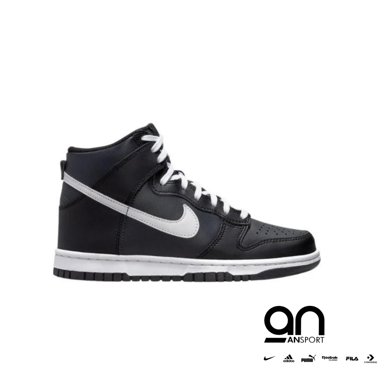 Nike Dunk High Black White (GS)