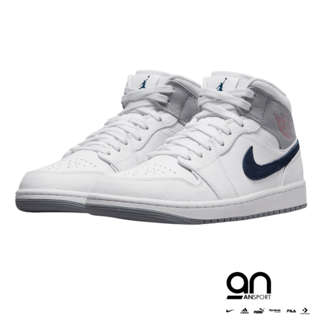 Jordan 1 Mid Paris White