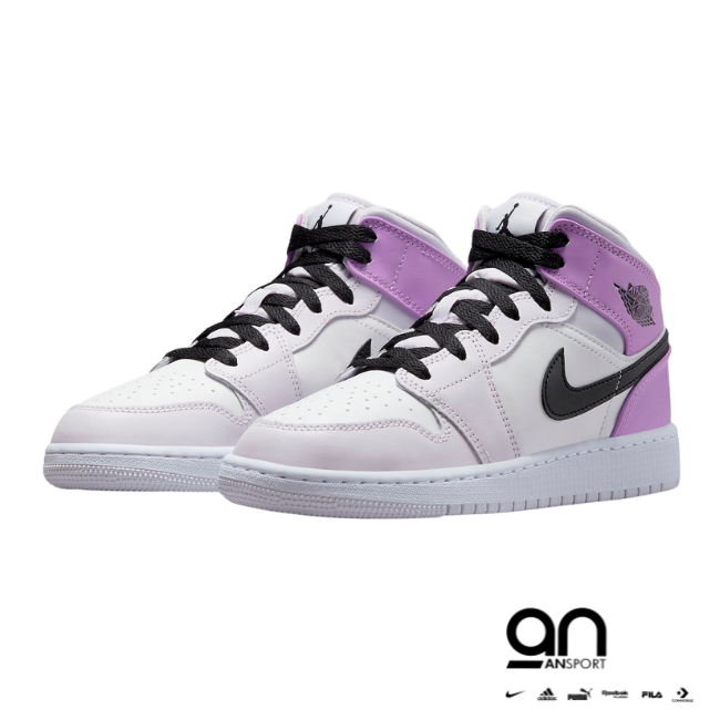 Jordan 1 Mid Barely Grape (GS)