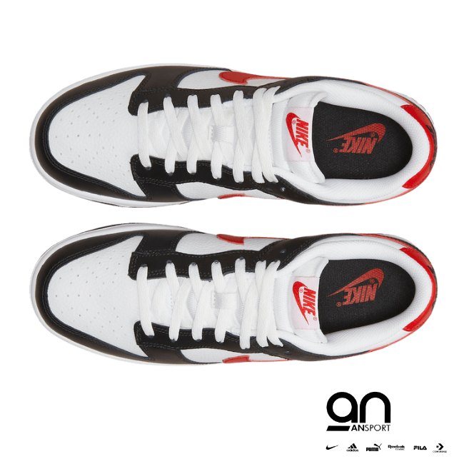 Nike Dunk Low Retro Red Swoosh Panda