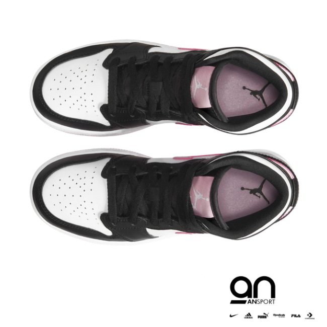 Jordan 1 Mid White Black Light Arctic Pink (GS)