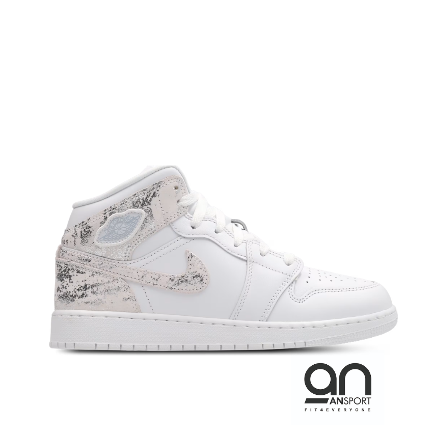 Air Jordan 1 Mid GS 'White Field Silver'
