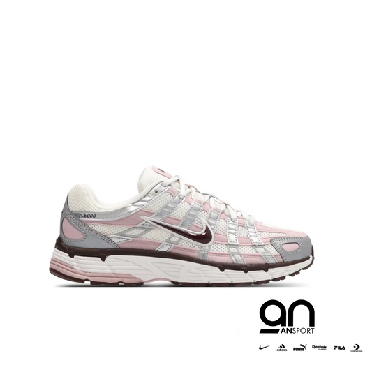 NIKE P-6000 WHITE CHALK BURGUNDY