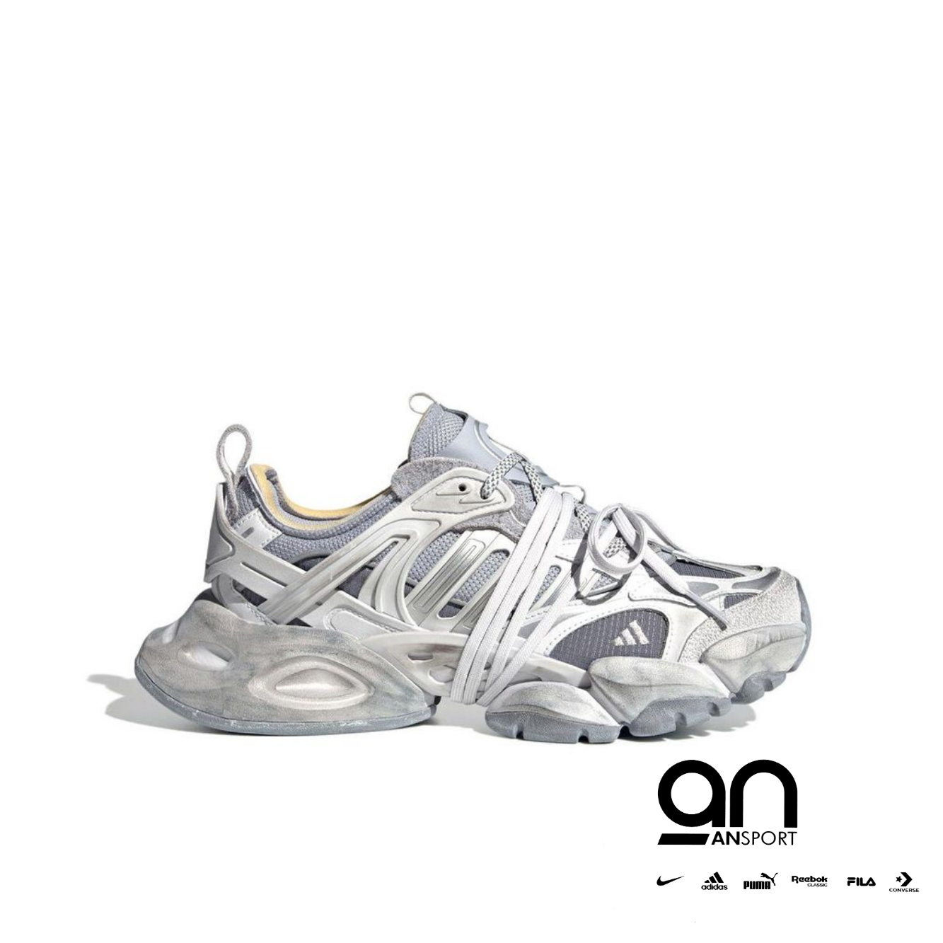 Adidas XLG Runner Deluxe 'Gray Silver Metallic'