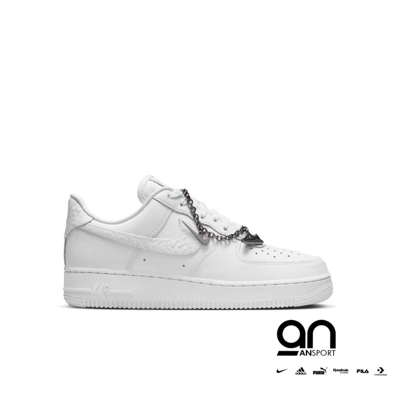 Nike Air Force 1 '07 Low "Summit White & Metallic Silver"