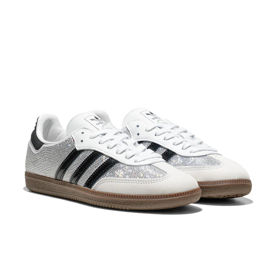 Adidas Samba OG Rhinestone Crystal White Silver