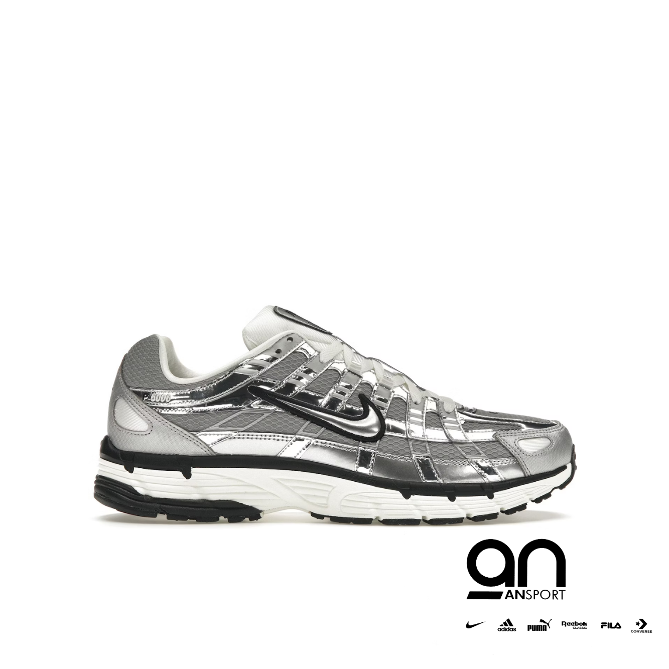 NIKE P-6000 METALLIC SILVER