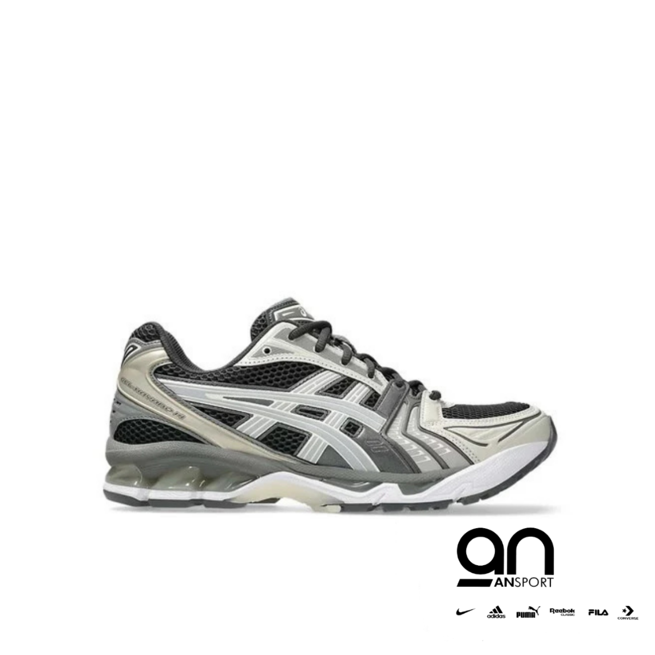 Asics Gel Kayano 14 Obsidian Grey Cement Grey